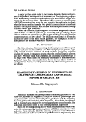 Cover page: Placement Patterns of University of California - Los Angeles Law School Minority Graduates