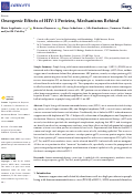 Cover page: Oncogenic Effects of HIV-1 Proteins, Mechanisms Behind