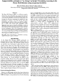 Cover page: Equiprobability principle or “no change” principle? Examining reasoning in the
Monty Hall Dilemma using unequal probabilities