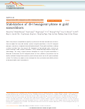 Cover page: Stabilization of 4H hexagonal phase in gold nanoribbons