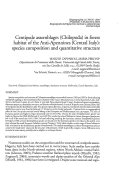 Cover page: Centipede assemblages (Chilopoda) in forest habitat of the Apennines (Central Italy): species composition and quantitative structure