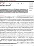 Cover page: Early detection of highly transmissible viral variants using phylogenomics