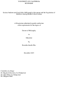 Cover page: Serious Students and Good Girls: Differential Achievement and the Negotiation of Social Identities Among Middle School Latinas