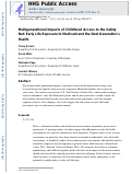 Cover page of Multigenerational Impacts of Childhood Access to the Safety Net: Early Life Exposure to Medicaid and the Next Generation's Health.