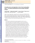 Cover page: Air quality and social deprivation in four French metropolitan areas—A localized spatio-temporal environmental inequality analysis