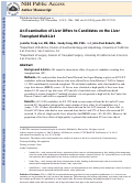 Cover page: An Examination of Liver Offers to Candidates on the Liver Transplant Wait-List