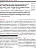 Cover page: Circularity in mixed-plastic chemical recycling enabled by variable rates of polydiketoenamine hydrolysis