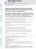 Cover page: Volumetric Bone Mineral Density and Failure Load of Distal Limbs Predict Incident Clinical Fracture Independent HR-pQCT BMD and Failure Load Predicts Incident Clinical Fracture of FRAX and Clinical Risk Factors Among Older Men.