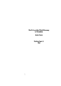 Cover page: The U.S. and the World Economy in Transition