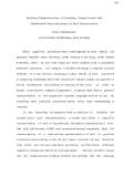 Cover page: Distinct Characteristics of Verbatim, Propositional and Situational Representations in Text Comprehension