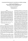 Cover page: A non-parametric Bayesian prior for causal inference of auditory streaming