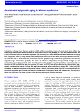 Cover page: Accelerated epigenetic aging in Werner syndrome