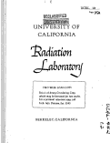 Cover page: Summary of the Research Progress Meeting, August 11, 1949