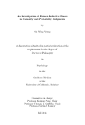 Cover page: An Investigation of Human Inductive Biases in Causality and Probability Judgments