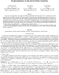 Cover page: Pseudorandomness via the Discrete Fourier Transform