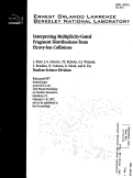 Cover page: Interpreting Multiplicity-Gated Fragment Distributions from Heavy-Ion Collisions