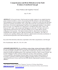 Cover page: Comprehension and Risk Elicitation in the Field: Evidence from Rural Senegal