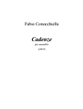 Cover page: Cadenze