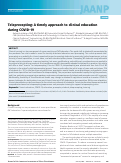 Cover page: Teleprecepting: A timely approach to clinical education during COVID-19
