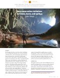Cover page: Geoconservation initiatives for caves, karst, and springs