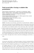 Cover page: Total aerosol effect: forcing or radiative flux perturbation?