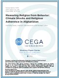 Cover page: Measuring Religion from Behavior: Climate Shocks and Religious Adherence in Afghanistan