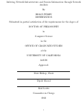 Cover page: Inferring Network Infrastructure and Session Information through Network Analysis