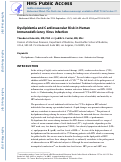 Cover page: Dyslipidemia and Cardiovascular Risk in Human Immunodeficiency Virus Infection