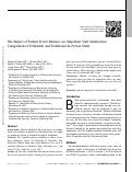 Cover page: The Impact of Patient Travel Distance on Outpatient Visit Satisfaction: Comparison of Telehealth and Traditional In-Person Visits