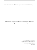 Cover page: A Preliminary Analysis of the Environmental Impacts of the Clean Truck Program in the Alameda Corridor, CA