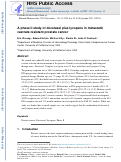 Cover page: A phase II study of docetaxel plus lycopene in metastatic castrate resistant prostate cancer