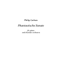 Cover page: Phantastische Sonate