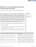 Cover page: Evidence for novel mechanisms that control cell-cycle entry and cell size.