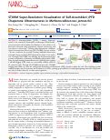 Cover page: STORM Super-Resolution Visualization of Self-Assembled γPFD Chaperone Ultrastructures in Methanocaldococcus jannaschii