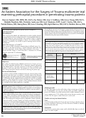 Cover page: An Eastern Association for the Surgery of Trauma multicenter trial examining prehospital procedures in penetrating trauma patients