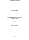 Cover page: Black Housing Politics in 1940s South Los Angeles