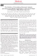 Cover page: The Kinetics of Circulating Monocyte Subsets and Monocyte-Platelet Aggregates in the Acute Phase of ST-Elevation Myocardial Infarction: Associations with 2-Year Cardiovascular Events.