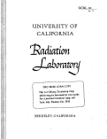 Cover page: The Rate of Elimination of C14 Administered as BaC14O3