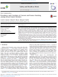 Cover page: Prevalence and Correlates of Current and Former Smoking among Urban Transit Workers