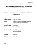 Cover page of EcoBlock Water Improvement Final Report