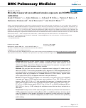 Cover page: Directly measured secondhand smoke exposure and COPD health outcomes.