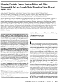 Cover page: Mapping Prostate Cancer Lesions Before and After Unsuccessful Salvage Lymph Node Dissection Using Repeat PSMA PET