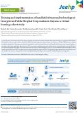 Cover page: Training and implementation of handheld ultrasound technology at Georgetown Public Hospital Corporation in Guyana: a virtual learning cohort study.