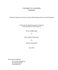 Cover page: Enantiomer Specific Fate and Toxicity of Chiral Pharmaceuticals in the Environment