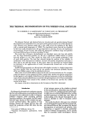 Cover page: The thermal decomposition of pulverized coal particles