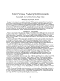 Cover page: Action Planning: Producing Unix Commands