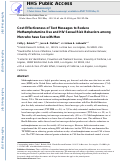 Cover page: Cost effectiveness of text messages to reduce methamphetamine use and HIV sexual risk behaviors among men who have sex with men