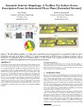 Cover page: Semantic Interior Mapology: A Toolbox For Indoor Scene Description From Architectural Floor Plans [Extended Version]