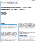 Cover page: From Climate-change Spaghetti to Climate-change Distributions for 21st-Century California