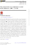 Cover page: First measurements of N-subjettiness in central Pb-Pb collisions at sNN = 2.76 TeV